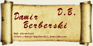 Damir Berberski vizit kartica